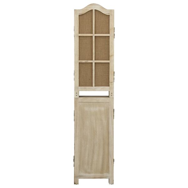 vidaXL Cloison de s&eacute;paration 6 panneaux Marron 214x165 cm Tissu