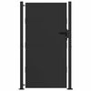 vidaXL Porte de Jardin Noir 105 x 205 cm Acier enduit de poudre