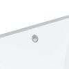 vidaXL &Eacute;vier de salle de bain blanc rectangulaire c&eacute;ramique