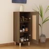vidaXL Buffet Ch&ecirc;ne marron 34,5x34x90 cm Bois d'ing&eacute;nierie