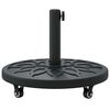 vidaXL Pied de parasol Art d&eacute;co Noir &Oslash; 45 x 39,5 cm Fer