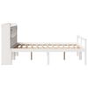 vidaXL Lit biblioth&egrave;que sans matelas blanc 140x190 cm bois pin massif