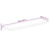 vidaXL Dessus de table 100x40x2,5cm rectangulaire bois massif r&eacute;cup&eacute;r&eacute;