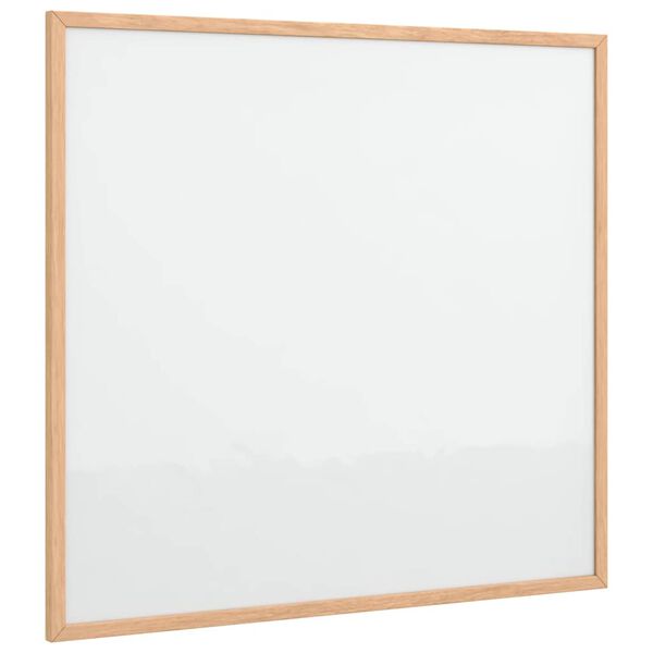 vidaXL Tableau blanc magn&eacute;tique avec cadre en pin massif 60 x 55 cm