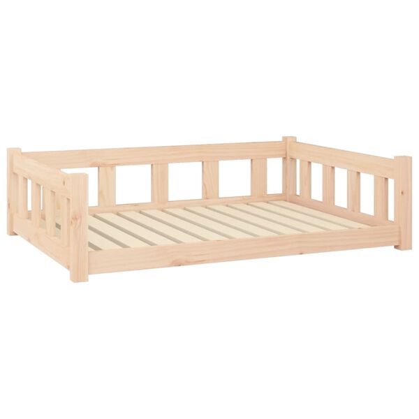 vidaXL Lit pour chien 105,5x75,5x28 cm bois de pin solide