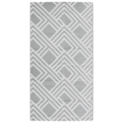 vidaXL Tapis d'extérieur Gris 80x150 cm PP