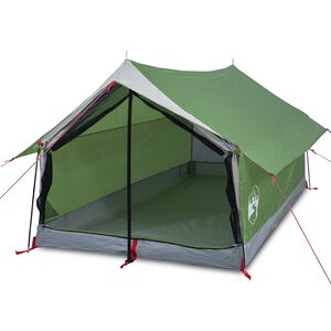 vidaXL Tente de camping 2 personnes vert imperm&eacute;able