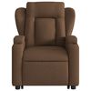 vidaXL Fauteuil inclinable de massage électrique Marron Tissu