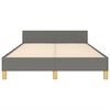 vidaXL Cadre de lit sans matelas gris fonc&eacute; 120x200 cm tissu