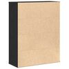 vidaXL Biblioth&egrave;que ch&ecirc;ne noir 60x24x76,5 cm bois d'ing&eacute;nierie