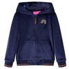 Veste &agrave; capuche pour enfants bleu marine 104