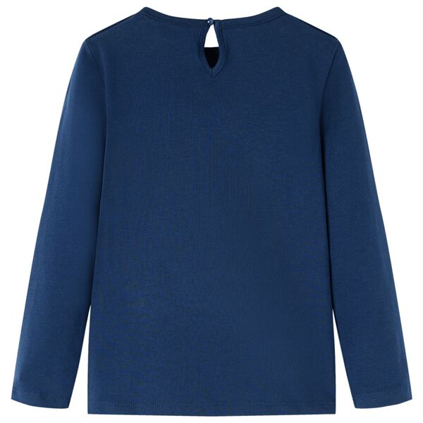 T-shirt enfants à manches longues bleu marine 92