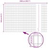 vidaXL Cl&ocirc;ture Euro Gris 1,2 x 25 m Fer rev&ecirc;tu de PVC