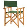vidaXL Chaises de metteur en scène lot de 2 bois massif d'acacia vert