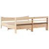 vidaXL Cadre de lit avec t&ecirc;te de lit 200x200 cm Bois de pin massif