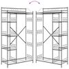 vidaXL Armoire Ouverte avec &eacute;tag&egrave;re Noir 101 x 43 x 188 cm Acier
