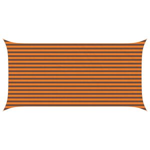 vidaXL Voile d'ombre Orange et marron 5 x 2,5 m 100 % polyester Oxford