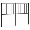 vidaXL T&ecirc;te de lit de remplacement m&eacute;tal noir 160 cm