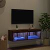 vidaXL Ensemble meuble TV avec LED Bois Ancien 100 x 30 x 30 cm