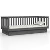 vidaXL Lit de jour sans matelas gris 80x200 cm bois de pin massif