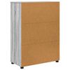 vidaXL Cabinet de salle de bain Gris Sonoma 72,5 x 36,5 x 100 cm