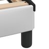 vidaXL Cadre de lit avec LED sans matelas Hvar blanc et noir 140x190 cm