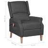 vidaXL Fauteuil de massage inclinable Gris fonc&eacute; Tissu
