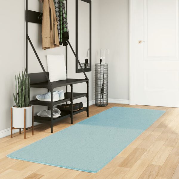 vidaXL Tapis OVIEDO &agrave; poils courts vert 80x250 cm
