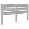 vidaXL T&ecirc;te de lit Gris Sonoma 160 cm Bois d'ing&eacute;nierie