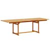 vidaXL Ensemble &agrave; manger de jardin 9pcs bois d'acacia solide textil&egrave;ne