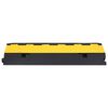 vidaXL Rampe de protection de c&acirc;ble avec 2 canaux 100 cm caoutchouc