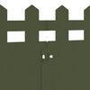 vidaXL Bordures de pelouse 10 pcs Vert olive 103 x 0,05 x 22 cm Acier