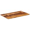 vidaXL Dessus de table rectangulaire 60x100 cm 25-27 mm Bois récupéré