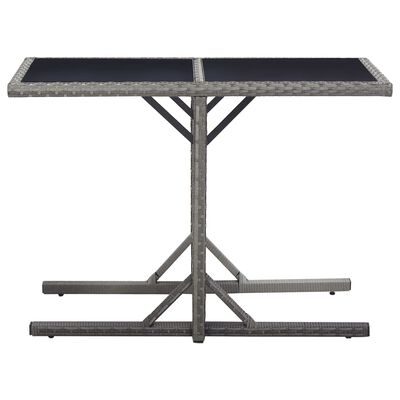 vidaXL Ensemble de salle à manger de jardin 3 pcs Gris