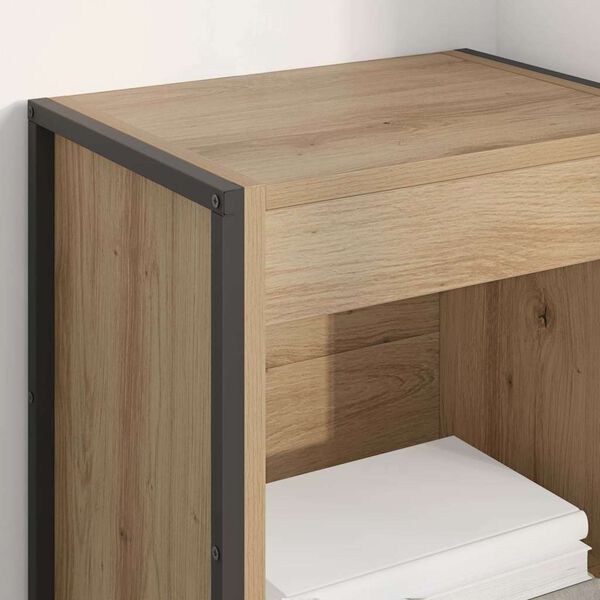vidaXL Biblioth&egrave;que Ch&ecirc;ne artisan 80 x 30 x 155 cm Bois d'ing&eacute;nierie