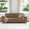 vidaXL Canap&eacute; 3 places Marron 180 cm Tissu