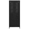 vidaXL Haut Armoire Ch&ecirc;ne noir 69,5 x 34 x 180 cm Bois d'ing&eacute;nierie