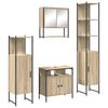 vidaXL Ensemble de mobilier de salle de bain 4 pc Ch&ecirc;ne Sonoma