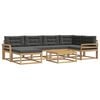 vidaXL Ensemble de canap&eacute;s d'ext&eacute;rieur 7 pc Blanc et anthracite