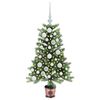 vidaXL Sapin de No&euml;l avec 150 LED avec support Vert 90 cm PE