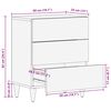vidaXL Table de chevet avec tiroir Multicolore 50 x 33 x 60 cm