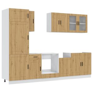 vidaXL Ensemble d'armoires de cuisine 8 pcs Kalmar bois d'ing&eacute;nierie