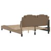 VidaXL Cadre de lit Viana sans matelas cappuccino 140x200 cm similicuir