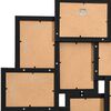 vidaXL Collage de cadres photo pour photo de 10x(13x18 cm) Noir MDF