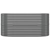 vidaXL Lit sur&eacute;lev&eacute; de jardin Acier galvanis&eacute; 152x80x68 cm gris