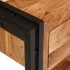 vidaXL Tables console avec tiroir 2 pcs Marron Bois d'Acacia Massif