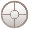 vidaXL Miroir de jardin Sable 60x4 cm Fer Rond utilisation ext&eacute;rieure