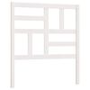 vidaXL T&ecirc;te de lit Blanc 96x4x104 cm Bois massif de pin