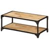 vidaXL Table basse 90x45x35 cm Bois de manguier massif brut