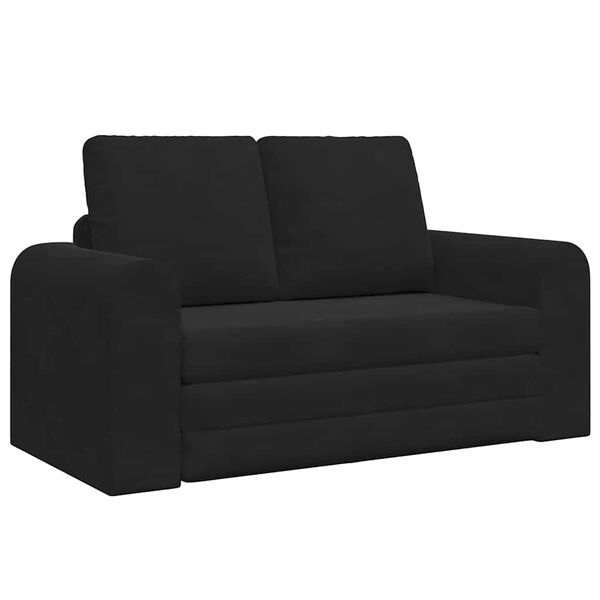 vidaXL Canap&eacute;-Lit 60cm Noir Velours